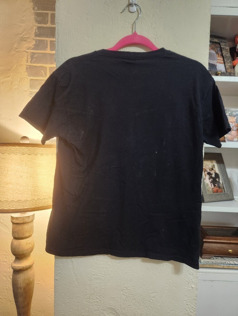 Disney Parks Splatter Neon Drip Mickey T- Shirt EUC Size Large P2p 17 - Picture 2 of 6